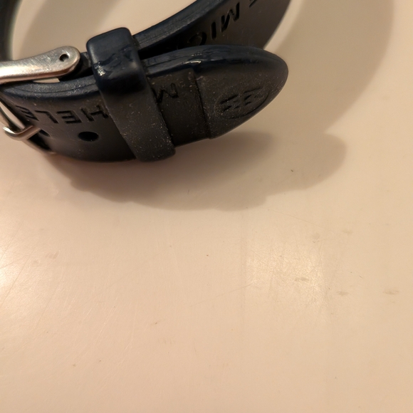 MICHELE Deco Carousel Vintage Women's Watch | Silver Case 16mm Silicone Strap - Picture 6 of 6